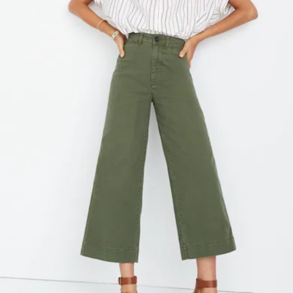 Madewell wide leg crop pants